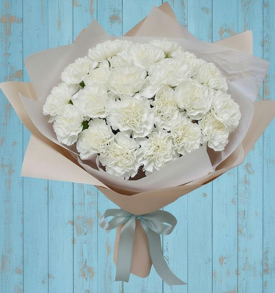 Букет цветов из: Гвоздики в Кировский Приморского края