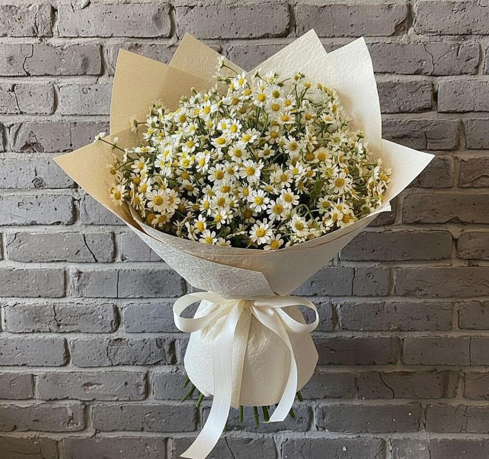 Букет цветов из: Ромашки в Кировский Приморского края