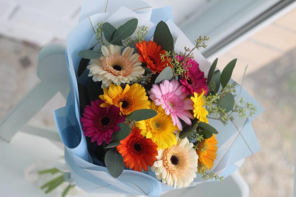 Букет цветов из: Герберы в Кировский Приморского края