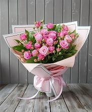 Букет Розовый кустик в Кировский Приморского края