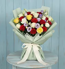 Букет цветов из:  Розы в Кировский Приморского края
