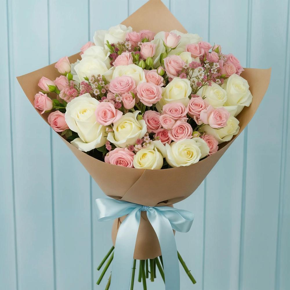 Букет цветов из: Розы в Кировский Приморского края