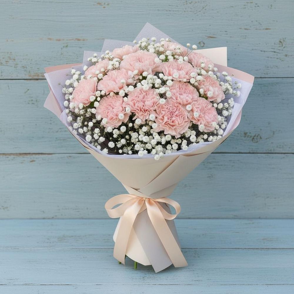 Букет цветов из: Гвоздики в Кировский Приморского края