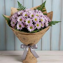 Букет цветов из:  Хризантемы в Кировский Приморского края