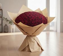 Букет 101 Красная роза в Кировский Приморского края