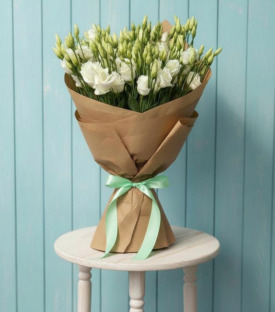 Букет цветов из: Лизиантусы в Кировский Приморского края