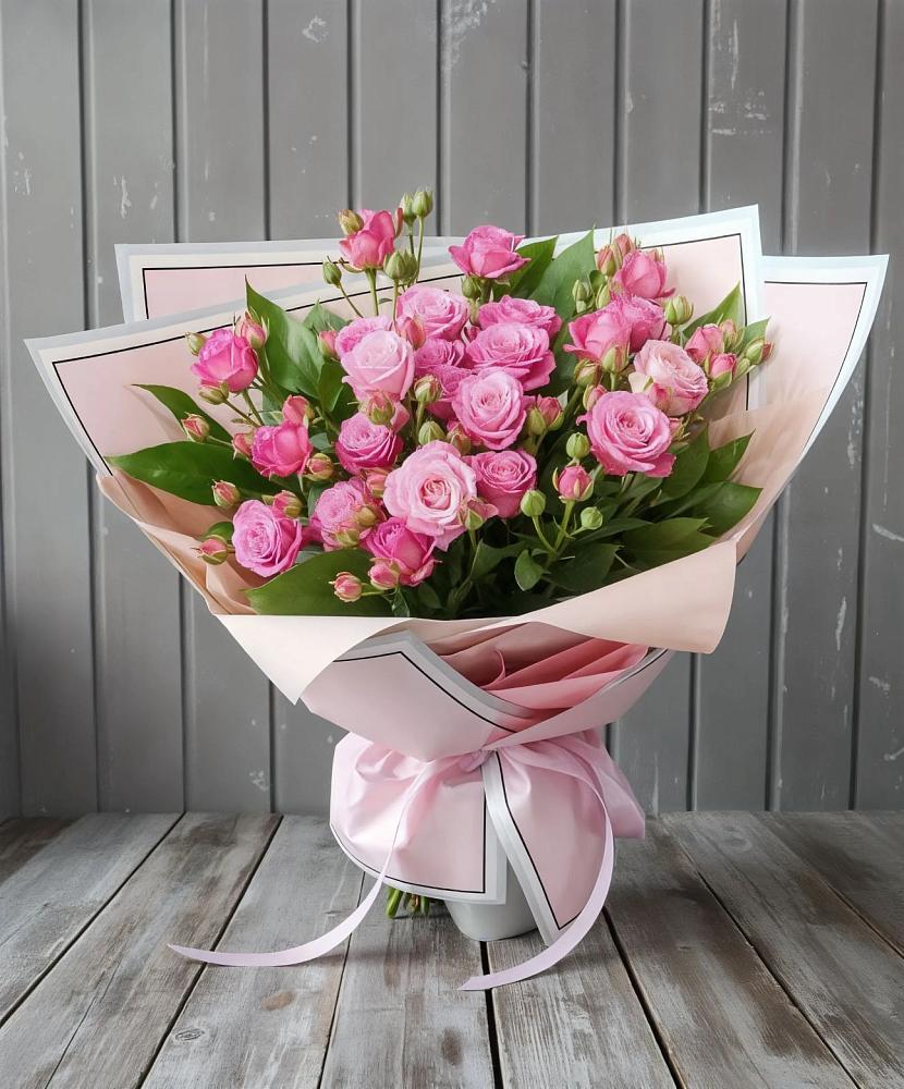 Букет Розовый кустик в Кировский Приморского края