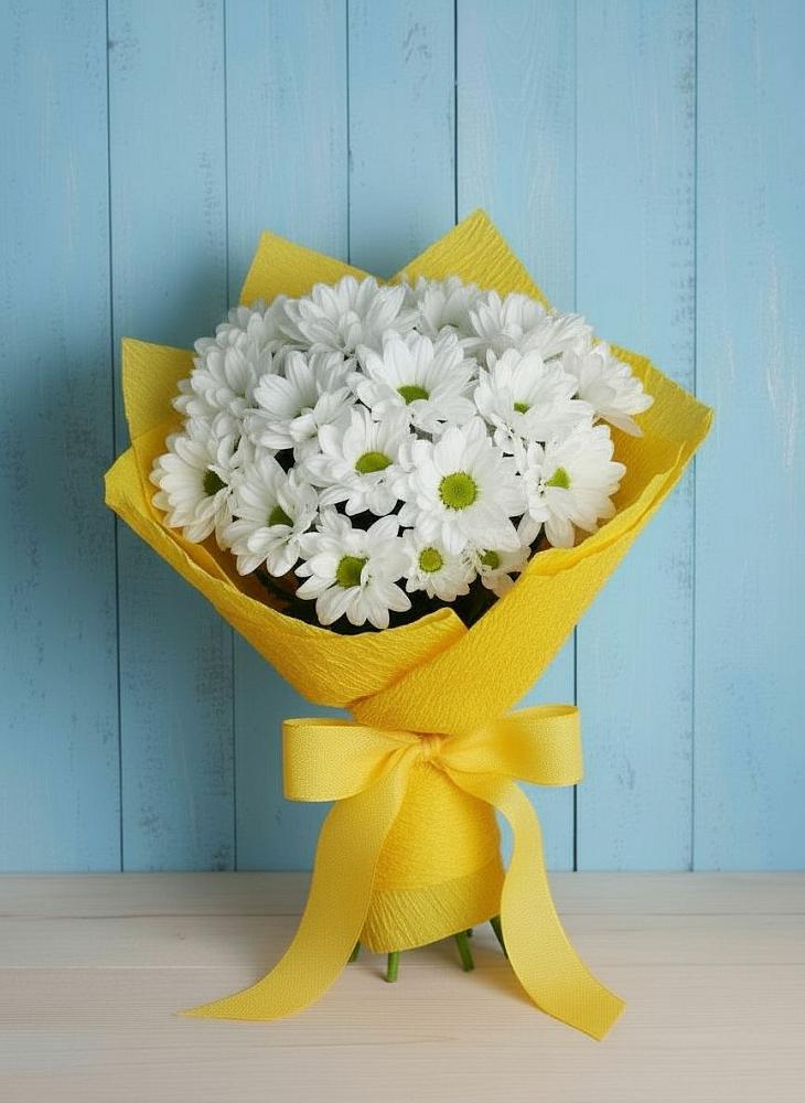 Букет цветов из: Хризантемы в Кировский Приморского края