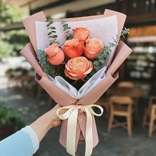 Букет цветов из:  Розы в Кировский Приморского края