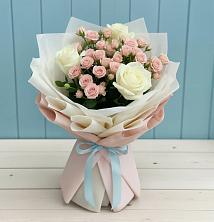 Букет цветов из:  Розы в Кировский Приморского края