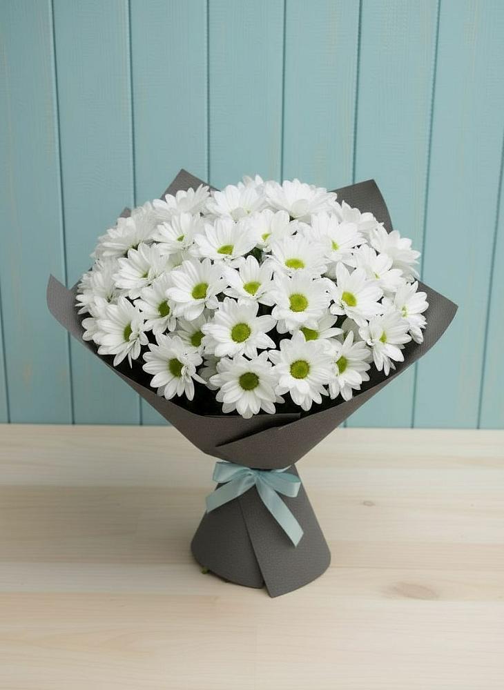 Букет цветов из: Хризантемы в Кировский Приморского края