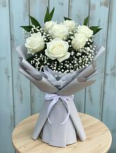 Букет цветов из:  Розы в Кировский Приморского края