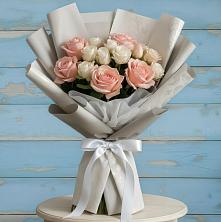 Букет цветов из:  Розы в Кировский Приморского края