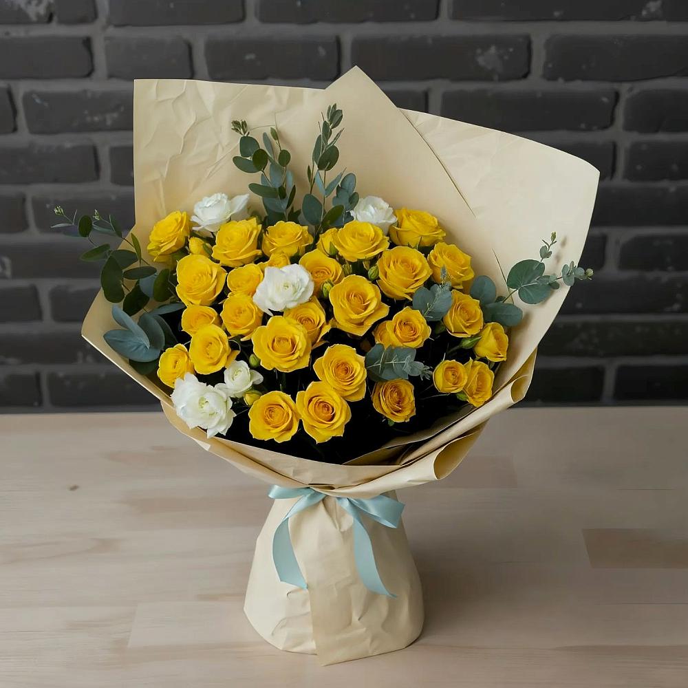 Букет цветов из: Розы в Кировский Приморского края