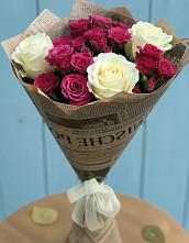 Букет цветов из:  Розы в Кировский Приморского края