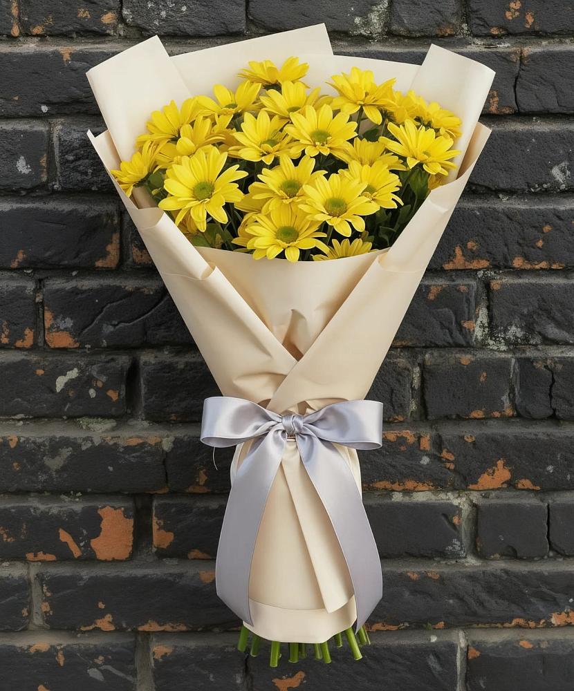 Букет цветов из: Хризантемы в Кировский Приморского края
