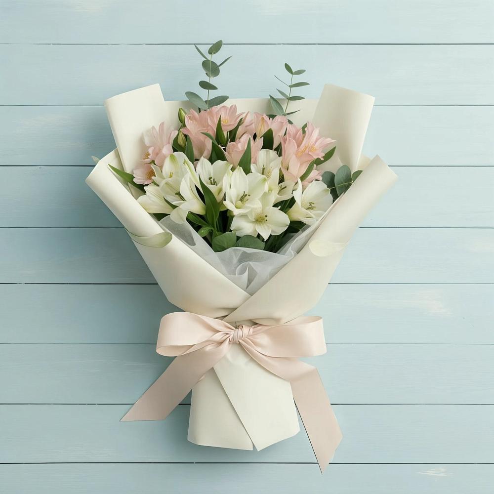 Букет цветов из: Альстромерии в Кировский Приморского края