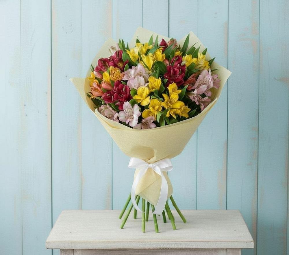 Букет цветов из: Альстромерии в Кировский Приморского края