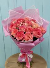 Букет 15 Розовых роз Равель #REPLACE_PRED# Кировский Приморского края