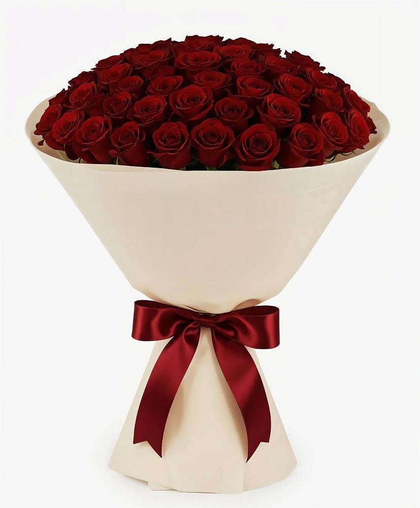 Букет 101 Бордовая роза Блэк Бакарра в Кировский Приморского края