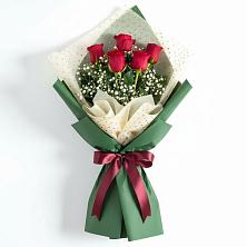 Букет цветов из:  Розы в Кировский Приморского края