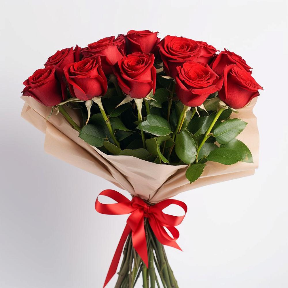 Букет 11 Красных роз Эдлесс Лав в Кировский Приморского края